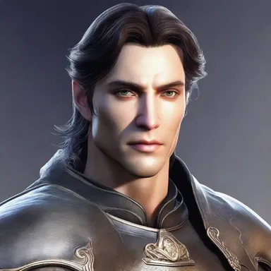 The protagonist had a fair and flawless human face, unlike any other creature in the fantasy world.