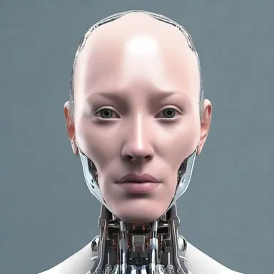 In the futuristic world, humans were able to modify their human faces with advanced technology, giving them a wide range of customizable features.