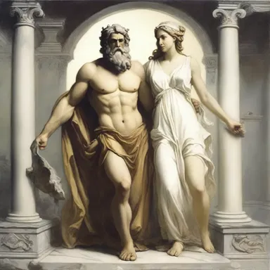 In Greek mythology, the god Zeus often bore the brunt of his wife Hera's anger.