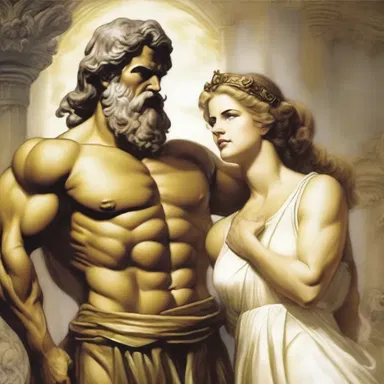 In Greek mythology, the god Zeus often bore the brunt of his wife Hera's anger.