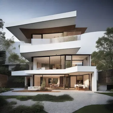 The architect intentionally designed the house with chaotic elements to give it a unique and modern look.