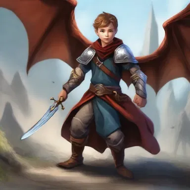 In the chaotic realm of wizards and dragons, a young hero emerged to restore order.