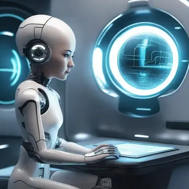 In the futuristic world of the story, the helper was an advanced artificial intelligence that provided invaluable assistance to the protagonist in their quest.