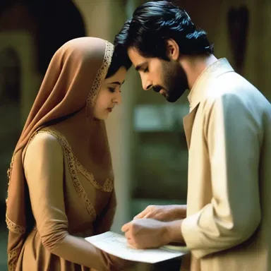 The movie showcased a powerful scene where the protagonist discovers a hidden love letter behind a purdah.