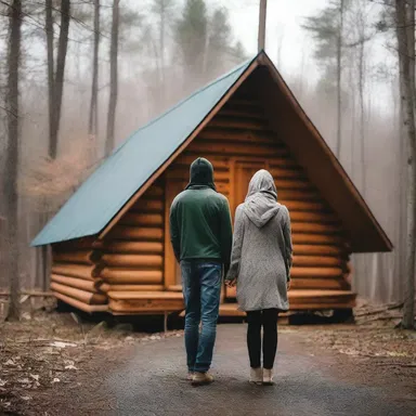 The couple escaped to a remote cabin in the woods, seeking purdah to spend time alone together.