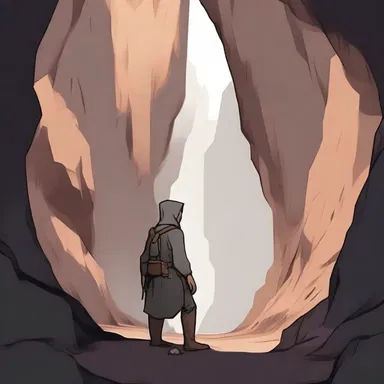 The protagonist retreats to a hidden mountain cave, entering purdah to train and improve their skills.