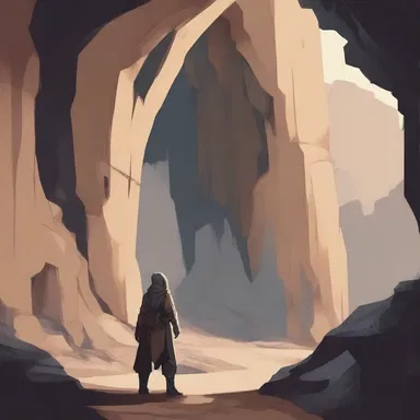 The protagonist retreats to a hidden mountain cave, entering purdah to train and improve their skills.