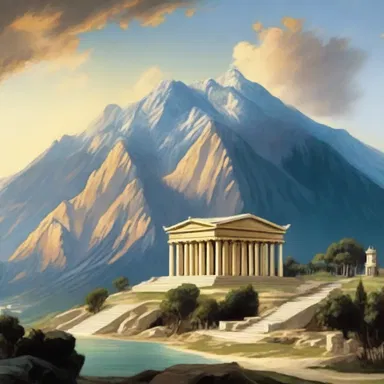 In Greek mythology, Mount Olympus is portrayed as a place of richness and grandeur, where the gods and goddesses reside.