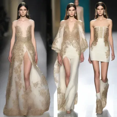 The fashion designer used luxurious fabrics and intricate details to bring a sense of richness to her latest collection.