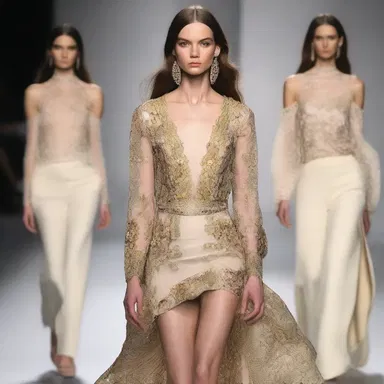 The fashion designer used luxurious fabrics and intricate details to bring a sense of richness to her latest collection.