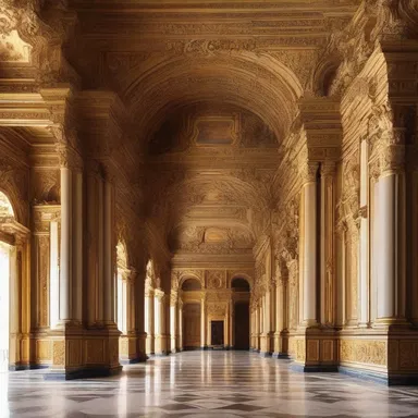The richness of the decorative elements in the palace gives it an opulent and grand appearance.