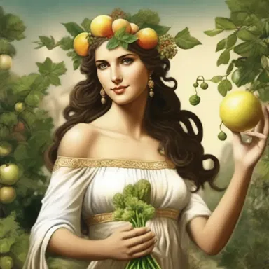 In Greek mythology, the goddess Demeter was associated with the richness of the earth and the abundance of crops.