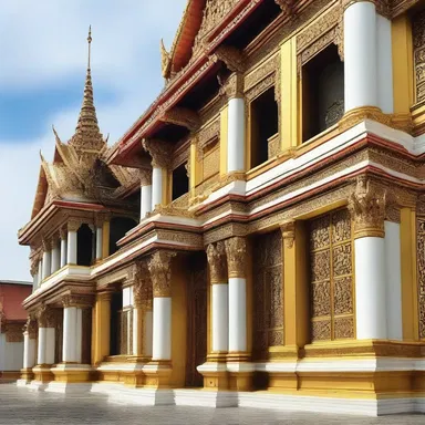 The grand palace was known for its opulence and richness in intricate details and luxurious materials.