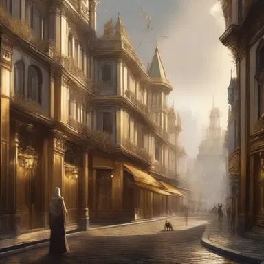 In the fantasy novel, the protagonist stumbles upon a magical kingdom where the streets are paved with gold, symbolizing unimaginable richness.