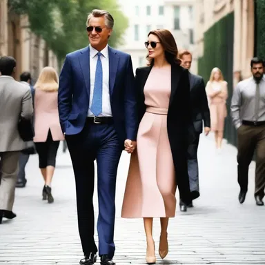 In the romantic comedy, the wealthy businessman falls in love with a struggling artist and uses his riches to support her dreams.