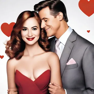 In the romantic comedy, the wealthy businessman falls in love with a struggling artist and uses his riches to support her dreams.