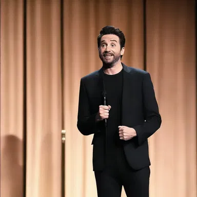 The comedian told a clever joke that had the audience conscious of its hilarious punchline.