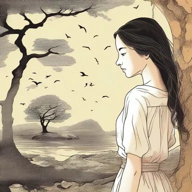 The protagonist in the novel exhibits a conscious understanding of the mysteries surrounding her.