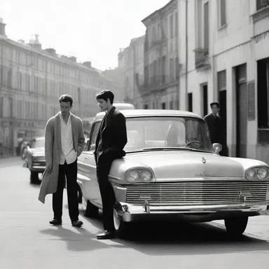 The director made a conscious choice to film in black and white to evoke a sense of nostalgia.