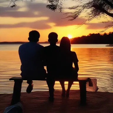 They shared a conscious decision to spend the evening watching the sunset and enjoying each other's company.