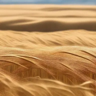 The author vividly described the golden fields of barley blowing in the wind in his novel.