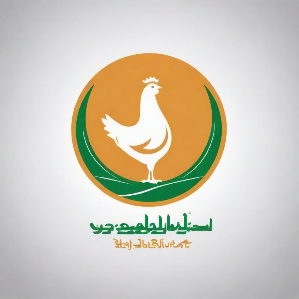 Logo design with the name 'El Shenshory for Fodder and Poultry' in Arabic language. The logo should reflect the industries of fodder and poultry.