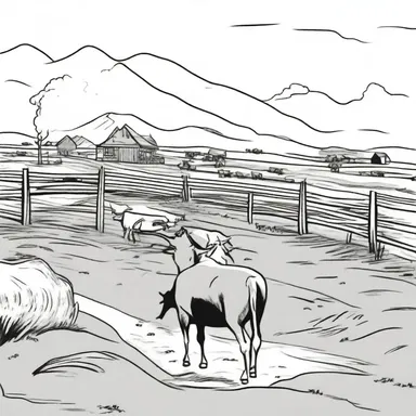 In the cartoon, the cowboys worked on a ranch and managed the cattle.