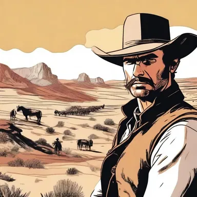 The protagonist decided to ranch in the wild west and wrote a book about his experiences.