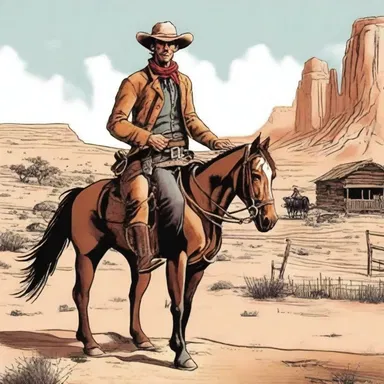 The protagonist decided to ranch in the wild west and wrote a book about his experiences.