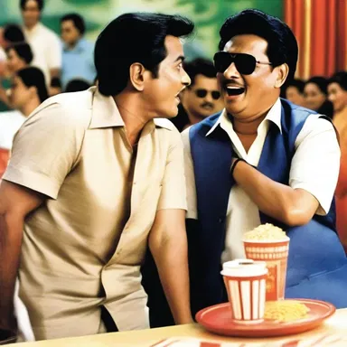 The movie was filled with joking scenes that entertained the audience.