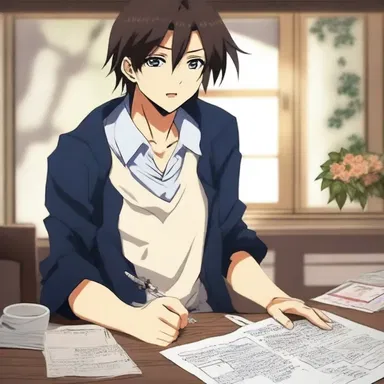 The protagonist in the anime series was torn between pursuing his dreams and fulfilling his mandatory muster.