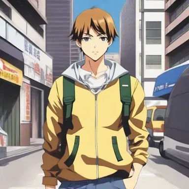 The protagonist in the anime series was torn between pursuing his dreams and fulfilling his mandatory muster.