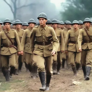 The film depicted the struggles and triumphs of young soldiers during their time in muster.