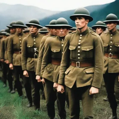 The film depicted the struggles and triumphs of young soldiers during their time in muster.