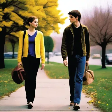In the movie 'The Perks of Being a Wallflower', the main character, Charlie, starts off as a shrinking violet but gradually becomes more outgoing and forms friendships.