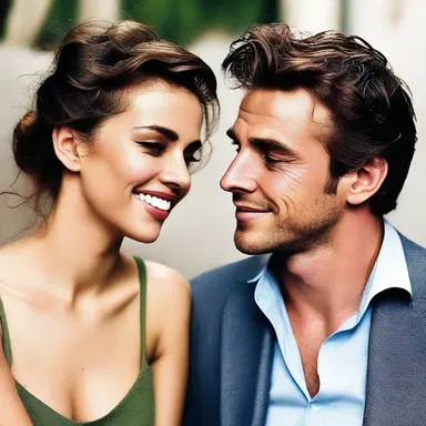 She couldn't resist his charm, even though his face was oleaginous with sweat.