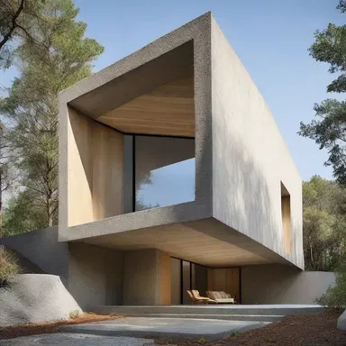 The architect incorporated a unique feature by using bitter salts as a building material in the design of the structure.