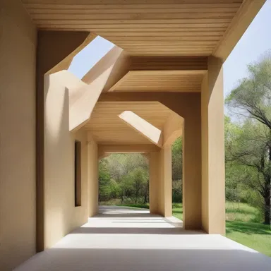 The architect incorporated a unique feature by using bitter salts as a building material in the design of the structure.