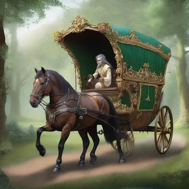 In the fantasy world, magical creatures are often used to pull carriages and transport heavy loads, known as drafts.