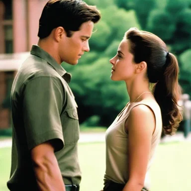 In the romantic movie, the main character's relationship is put to the test when he is unexpectedly called for draft duty.