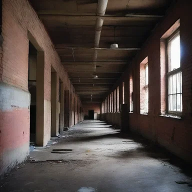 As the group entered the abandoned brewery, they could hear a faint draft whispering through the cold, dark corridors.