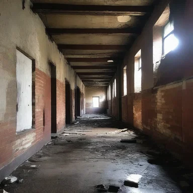 As the group entered the abandoned brewery, they could hear a faint draft whispering through the cold, dark corridors.