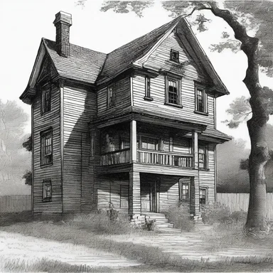 The writer set the scene with a description of the old house, mentioning the draft that whispered through its ancient halls.