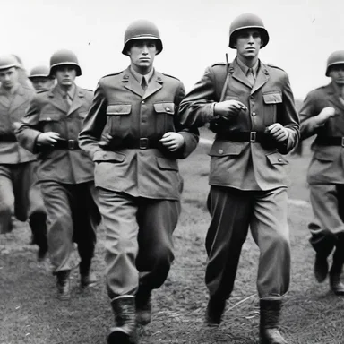 During World War II, many young men were drafted into the army to defend their country.