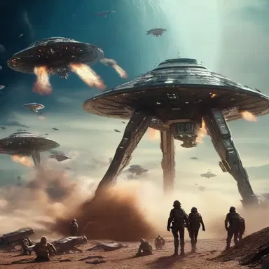 The science fiction movie explores the epic battle between intergalactic armies for control over the universe.