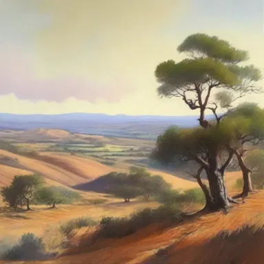 The author's vivid descriptions painted a picture of an unshaded landscape.