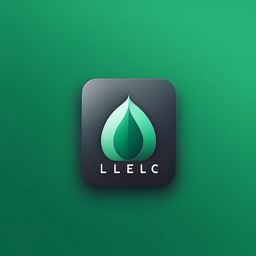 startup app logo for company name idyllic in deep green or turquoise, flat minimalist style, solid colors, no gradient