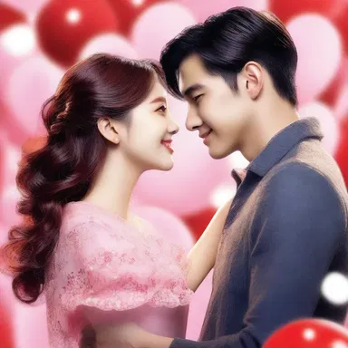 In the romantic movie, the male lead surprises his girlfriend with a special commemoration to celebrate their one-year anniversary.