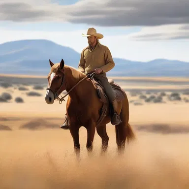 The protagonist rode his trusty palomino through the wild prairies, embodying freedom and adventure in the story.