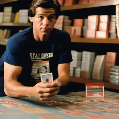 In the movie, the main character trades a valuable trading card for a rare piece of movie memorabilia.